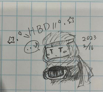 シュウ誕2023らくがき