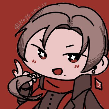 偽実況の台本ソフトで使うアイコン用イラストの加州くん版