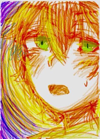 メモアプリで描いた彰人くん